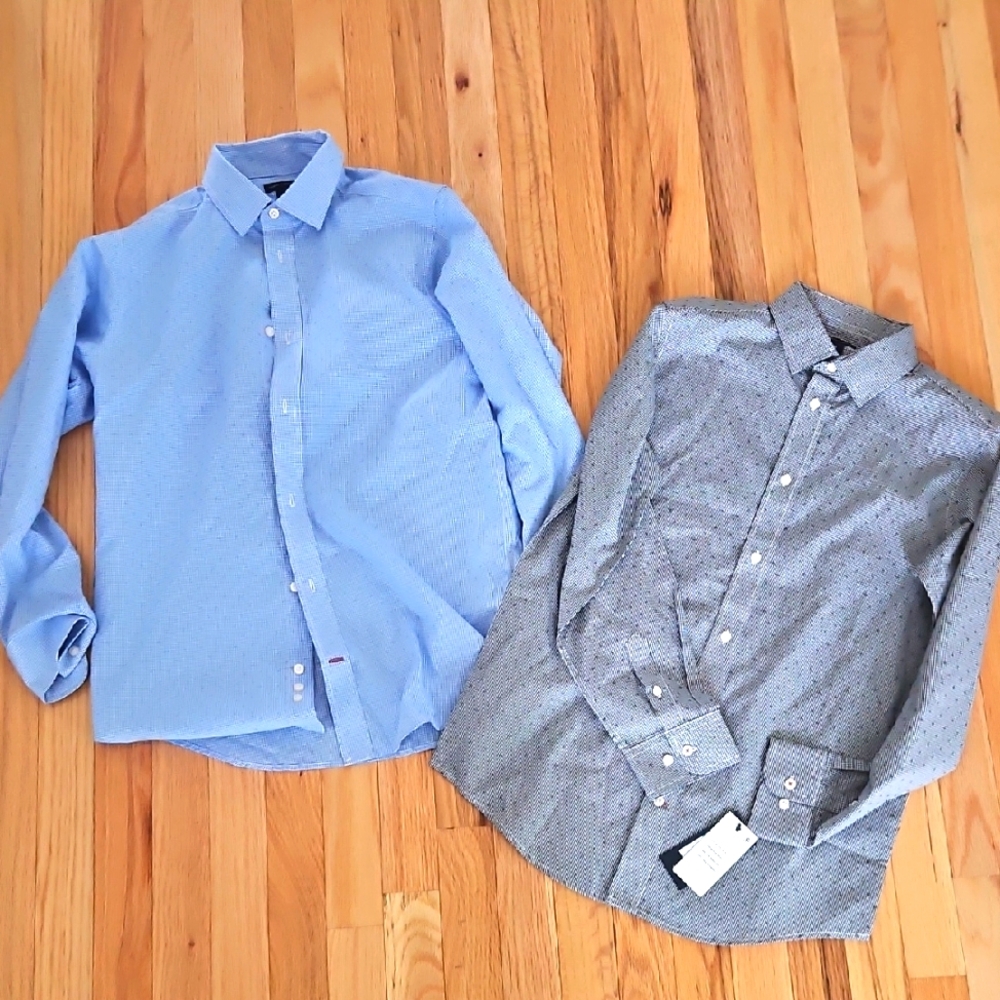 Tommy HILFIGER 2 Checkered Shirts, New, Boys Sz 16